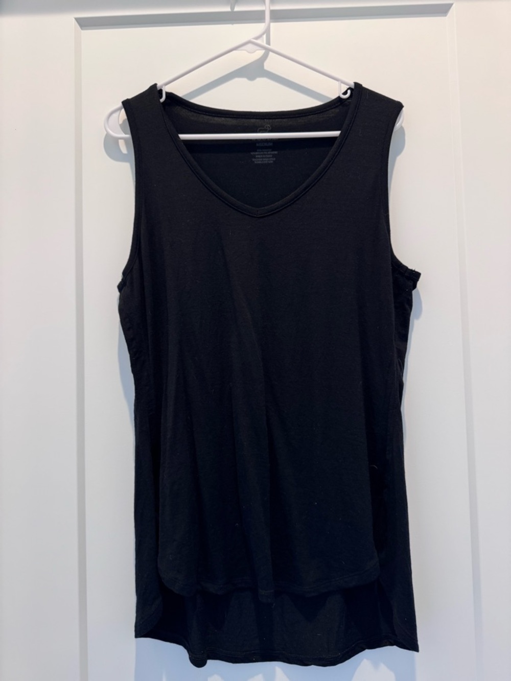 WooIX Women's Sleeveless V-Neck Tunic Tank Top-Size M